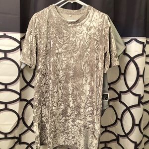 Crushed Velvet T shirt dress!